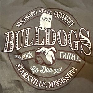 Gildan Gray Bulldogs Short Sleeve Tee